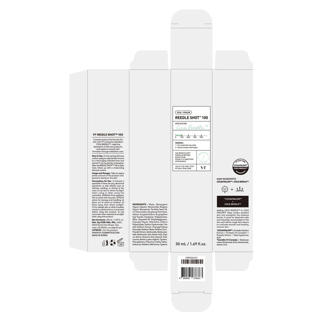 CICA Reedle Shot 100 – Spicule Microneedling Serum for Pores & Glass Skin 1.69 oz