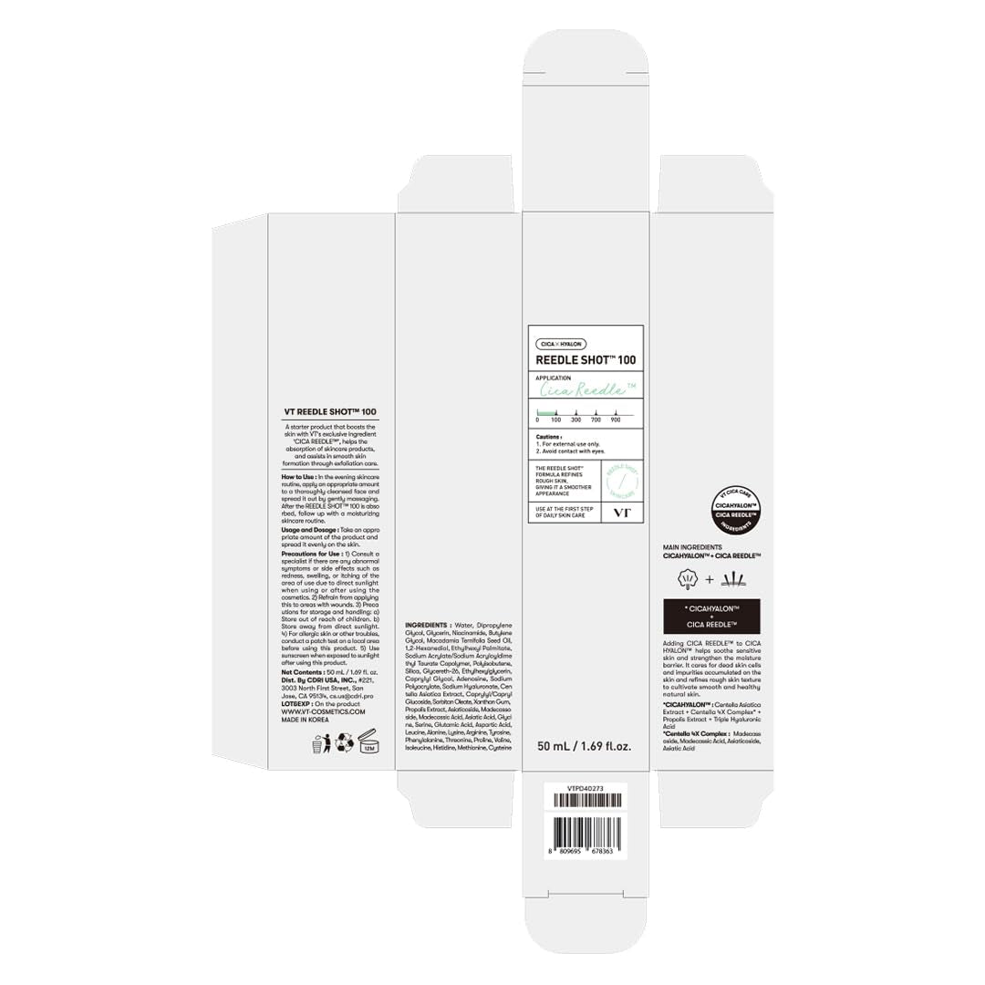 CICA Reedle Shot 100 – Spicule Microneedling Serum for Pores & Glass Skin 1.69 oz