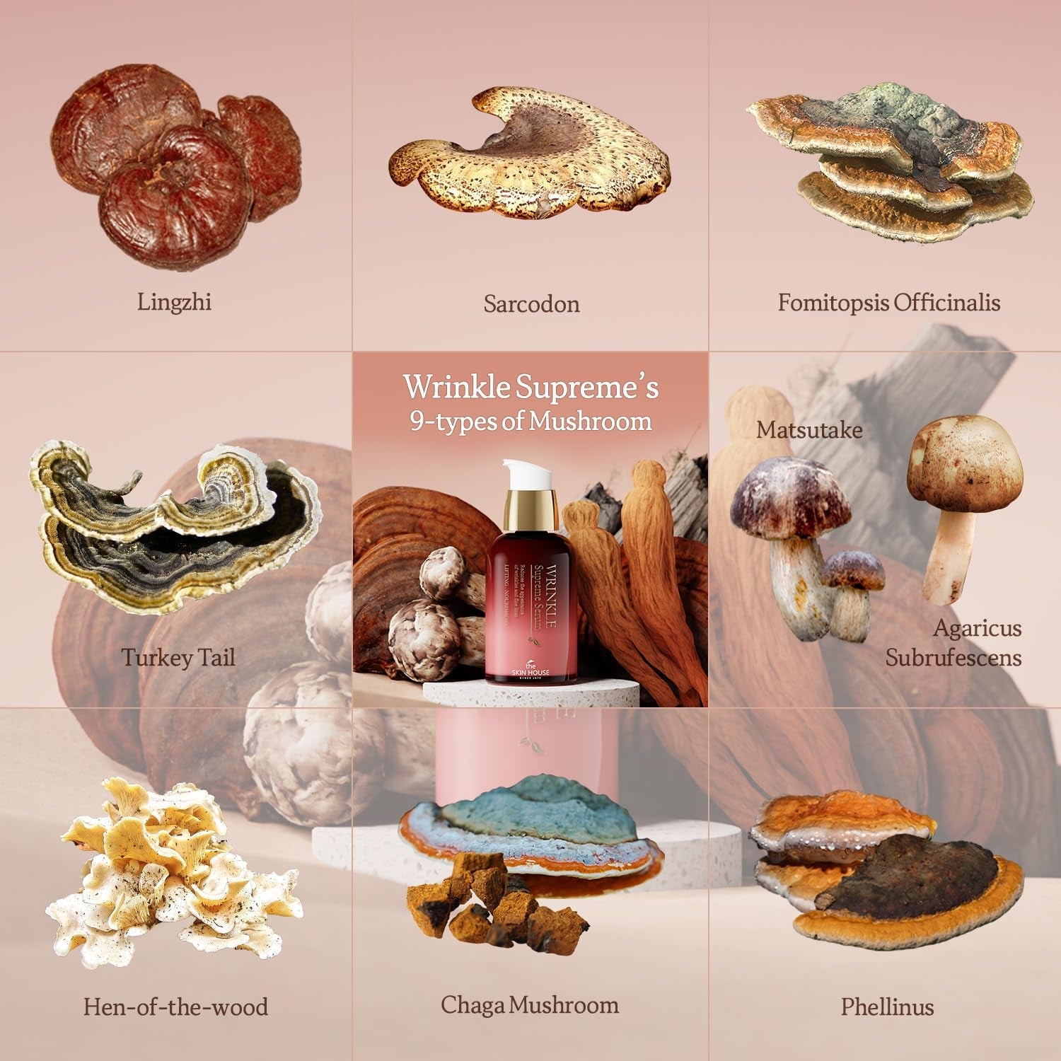 Wrinkle Supreme Serum – Korean Red Ginseng & 9 Mushrooms Trial Size 0.67 oz