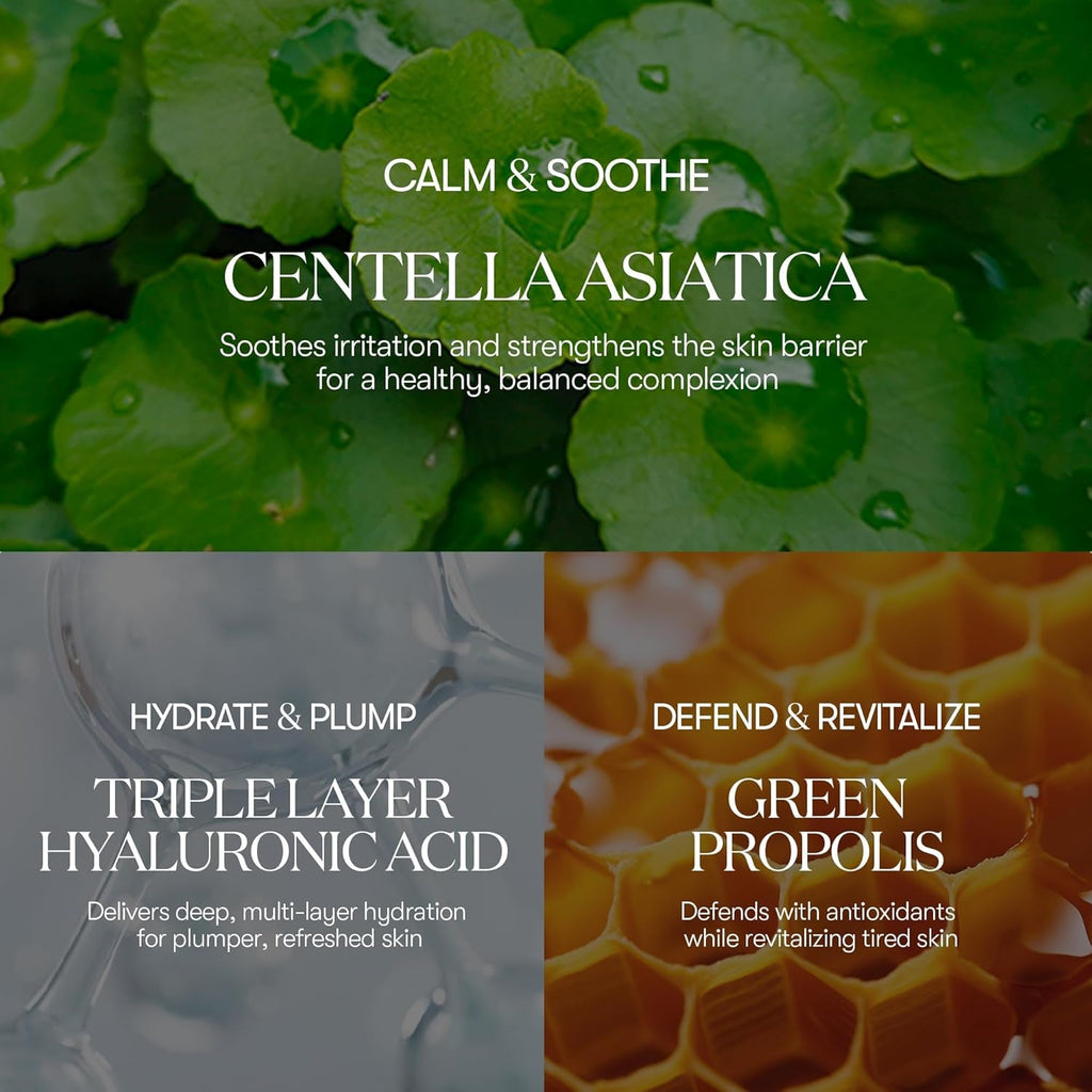 CICA Daily Soothing Sheet Mask – Centella & Hyaluronic Acid Korean Face Mask 30 Sheets
