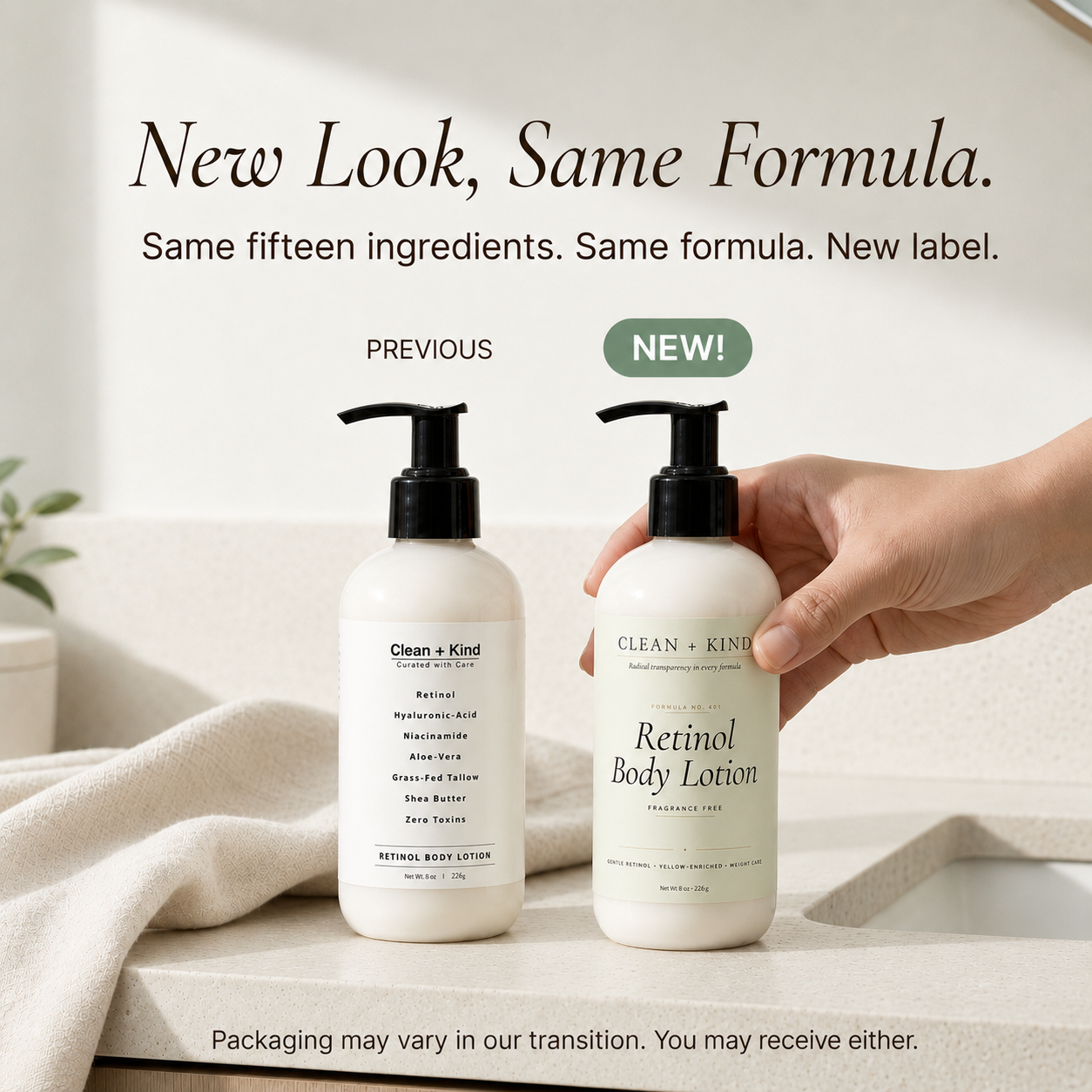 Retinol Lotion – Korean-Inspired Vitamin A Renewal Lotion