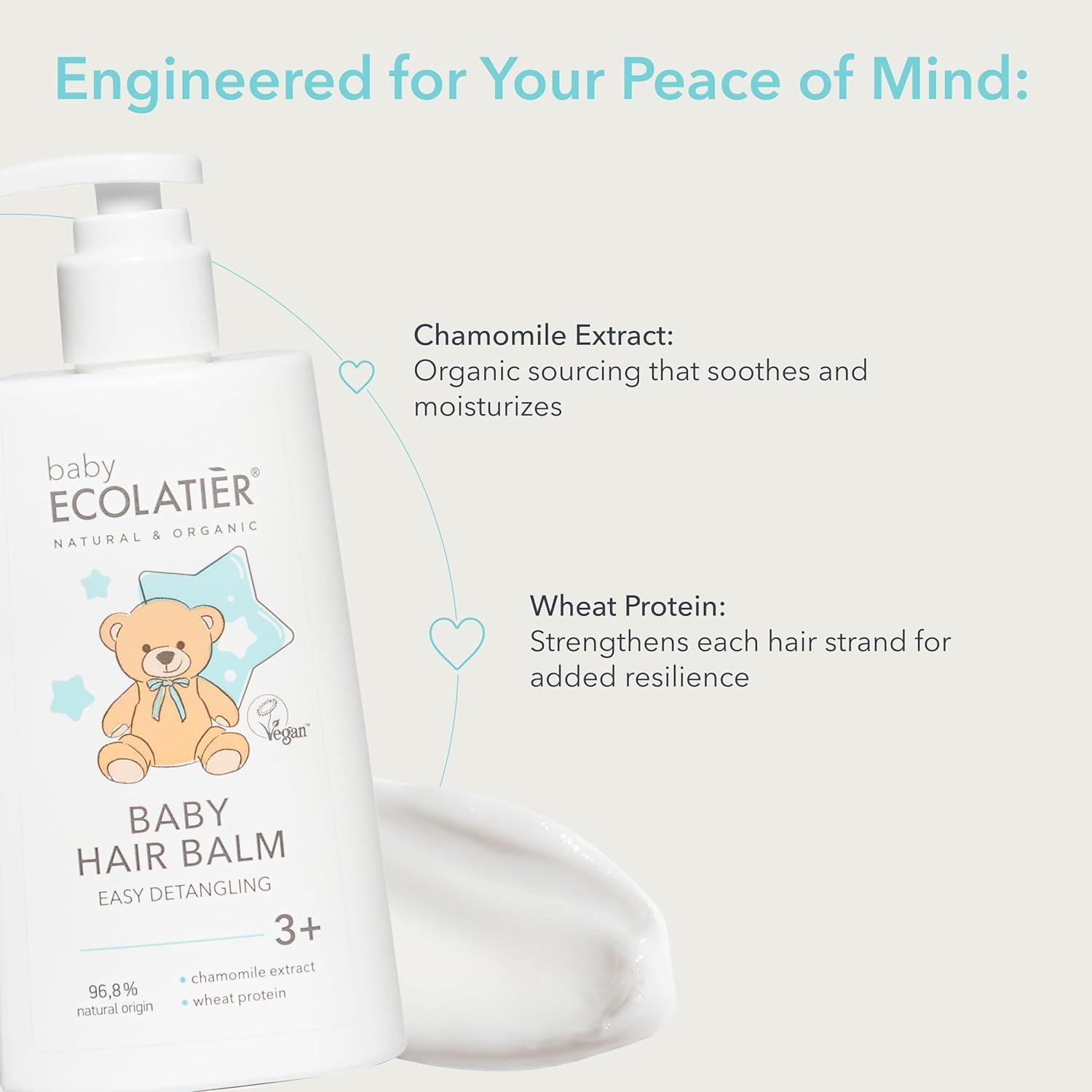 Organic Mimi Baby Hair Balm – Easy Detangling, Ages 3+, 250ml