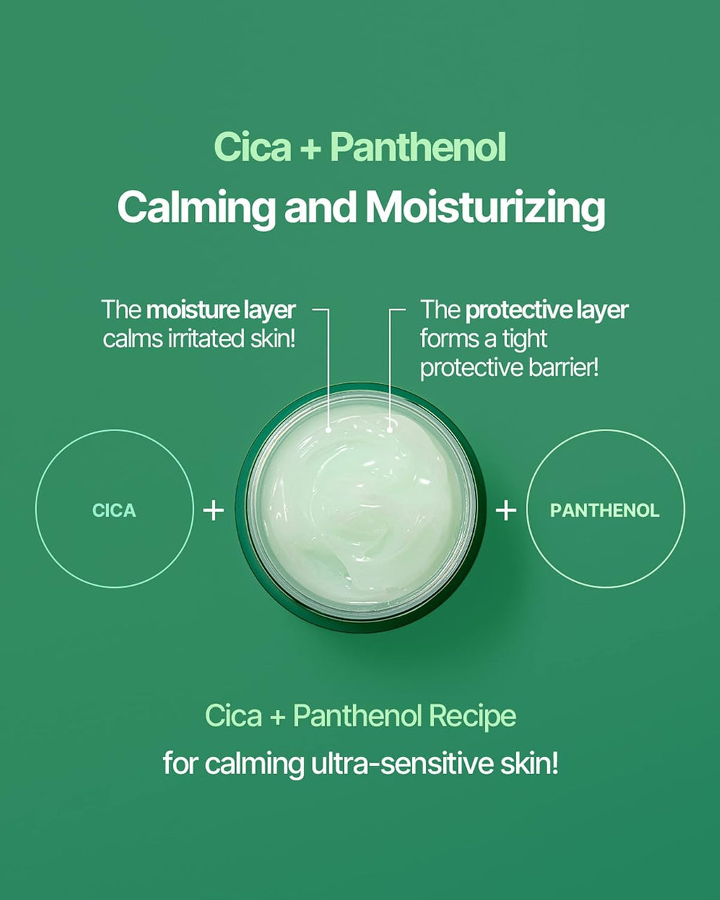 CICA Panthenol Overnight Moisturizing Cream – Korean Sleeping Mask 2.70 oz