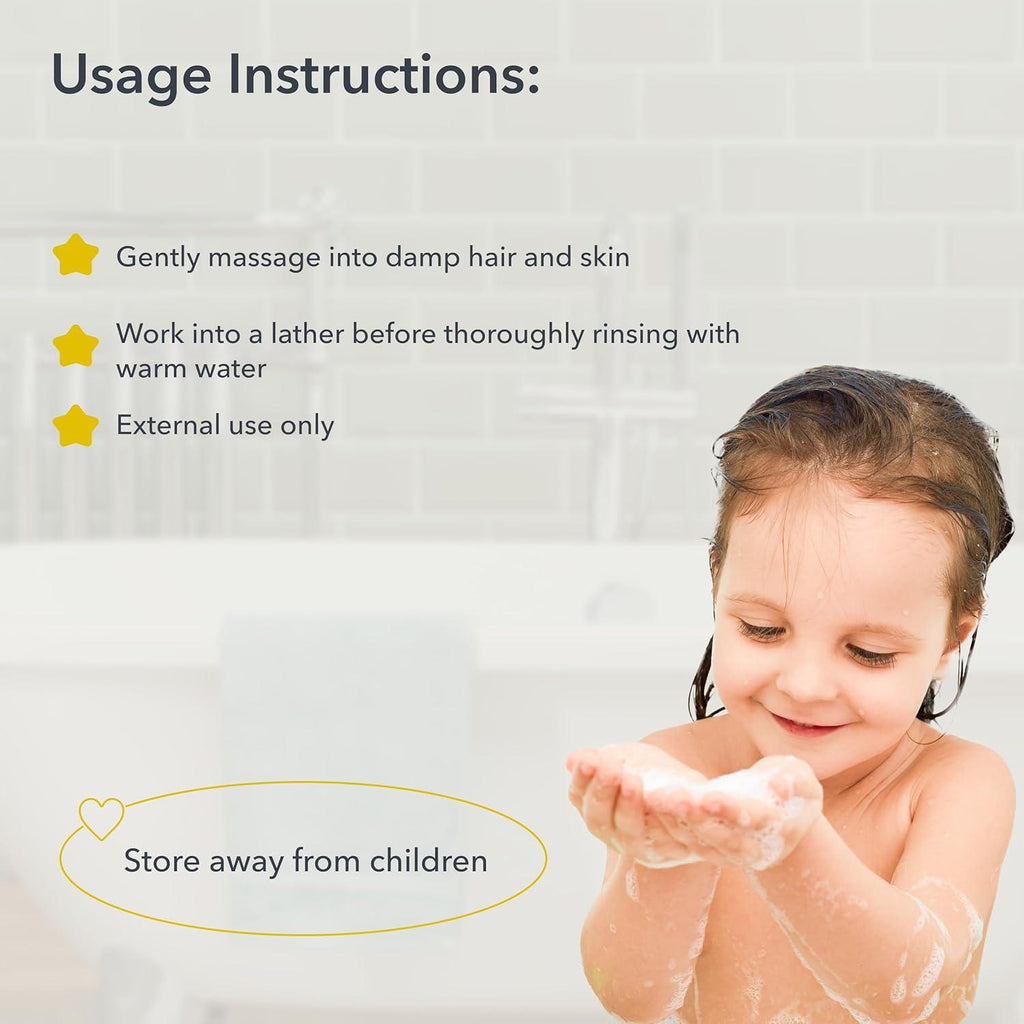 Organic Mimi Baby 2-in-1 Shampoo & Detangler – Ages 3+, 250ml