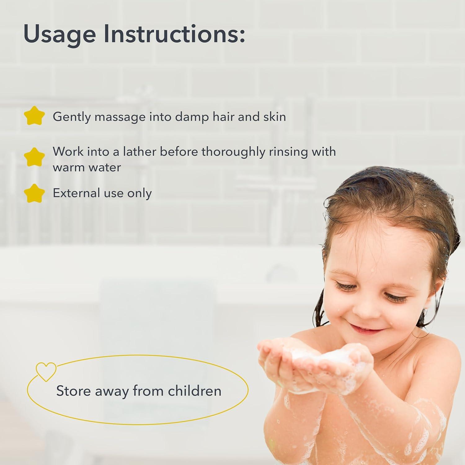 Organic Mimi Baby 2-in-1 Shampoo & Detangler – Ages 3+, 250ml