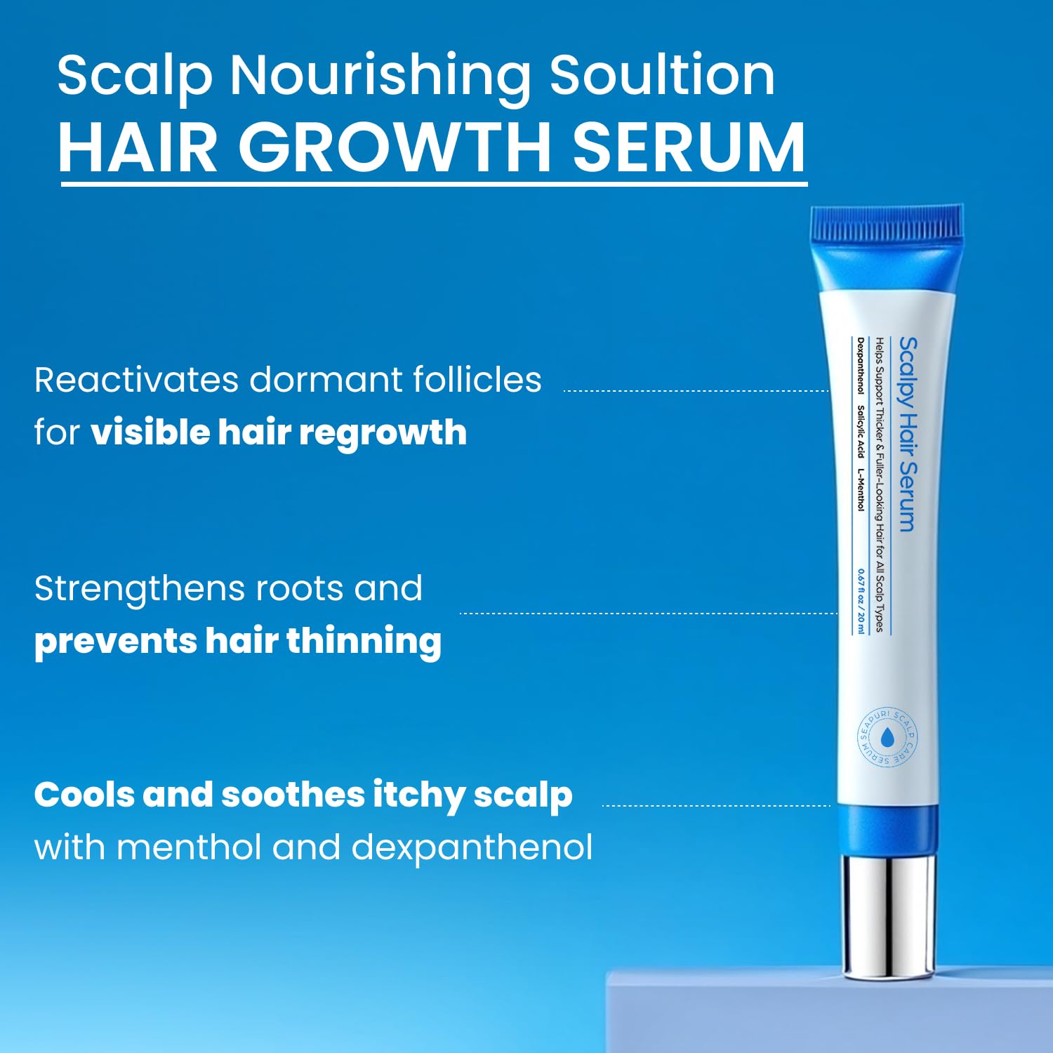 Seapuri Scalpy Hair Serum – Scalp-Nourishing Korean Hair Growth Serum