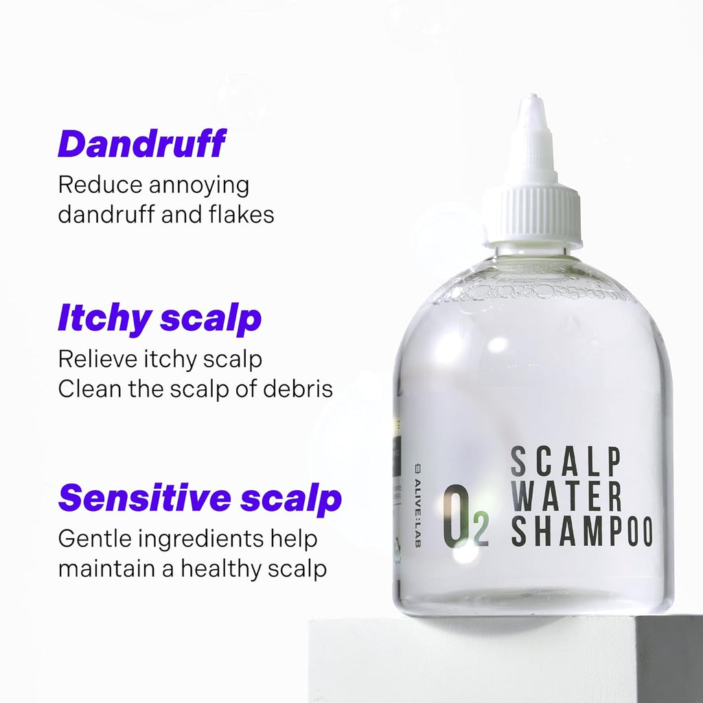 ALIVE:LAB O2 Scalp Water Shampoo – Oxygenating Korean Scalp Care Shampoo