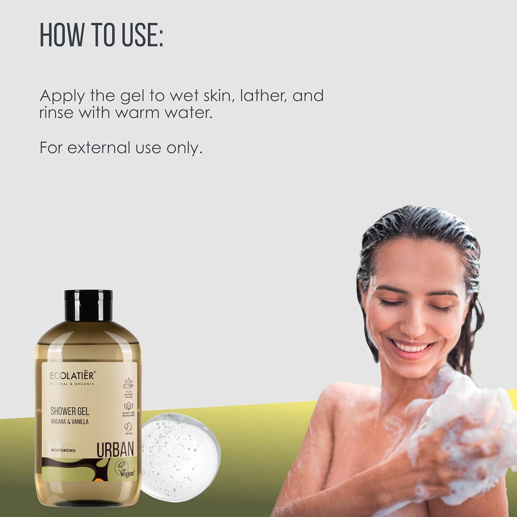 Organic Mimi Shower Gel – Argan & Vanilla
