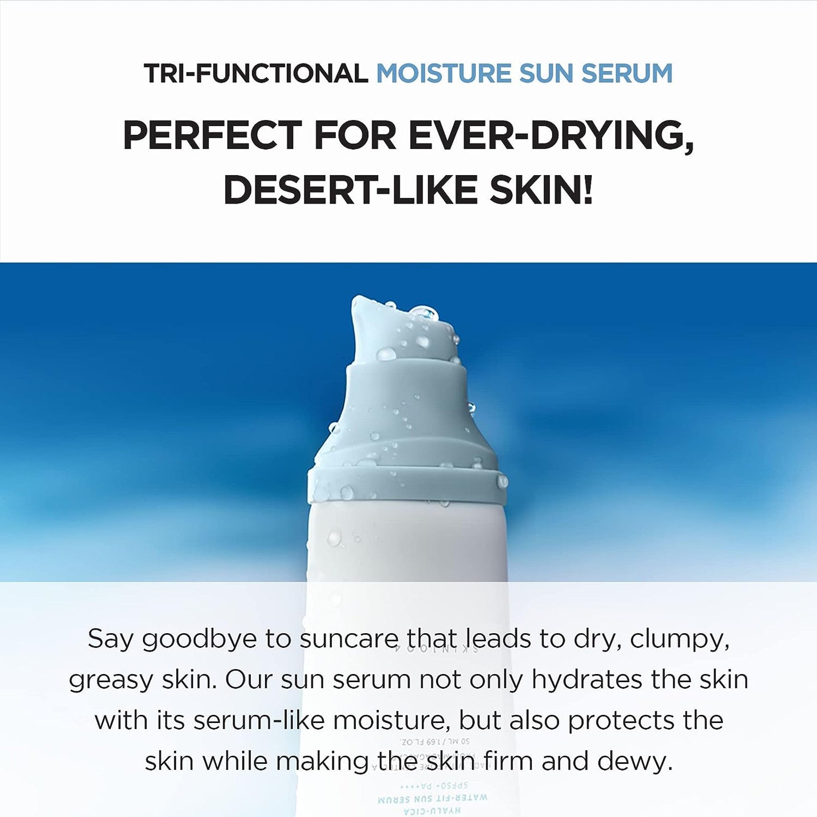 SKIN1004 Madagascar Centella Hyalu-Cica Water-Fit Sun Serum SPF50+ PA++++ – 2-Pack