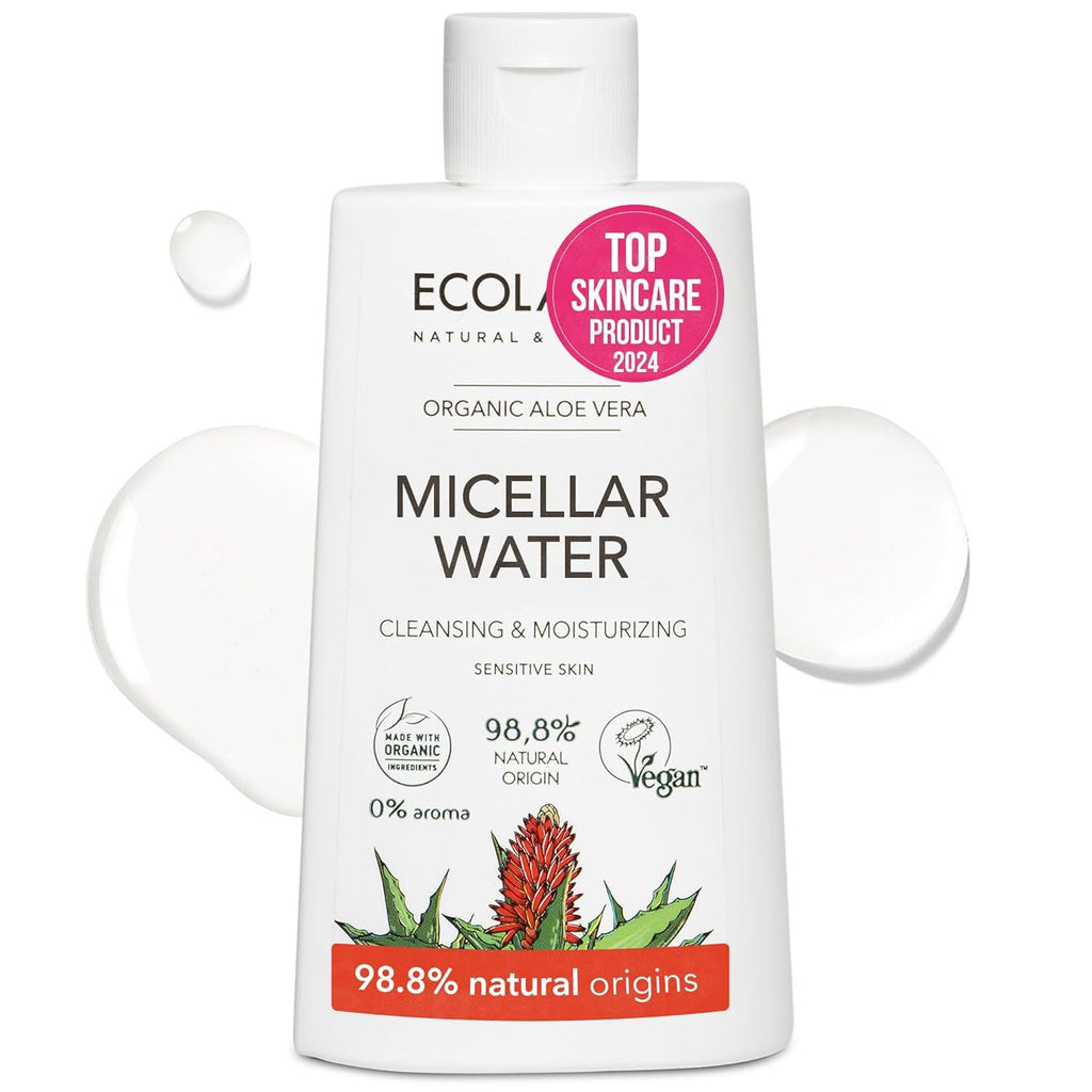 Cleansing & Moisturizing Micellar Water with Organic Aloe Vera