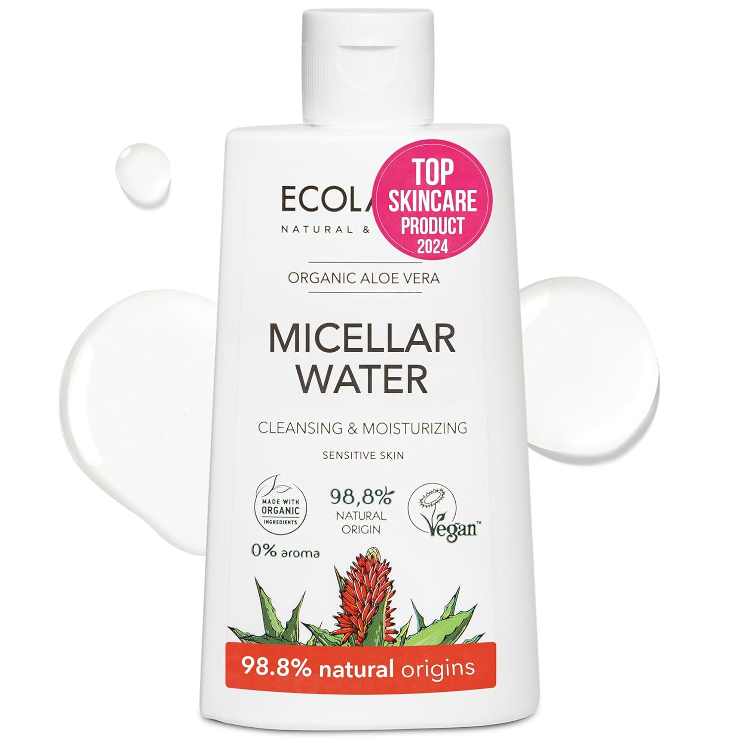 Cleansing & Moisturizing Micellar Water with Organic Aloe Vera