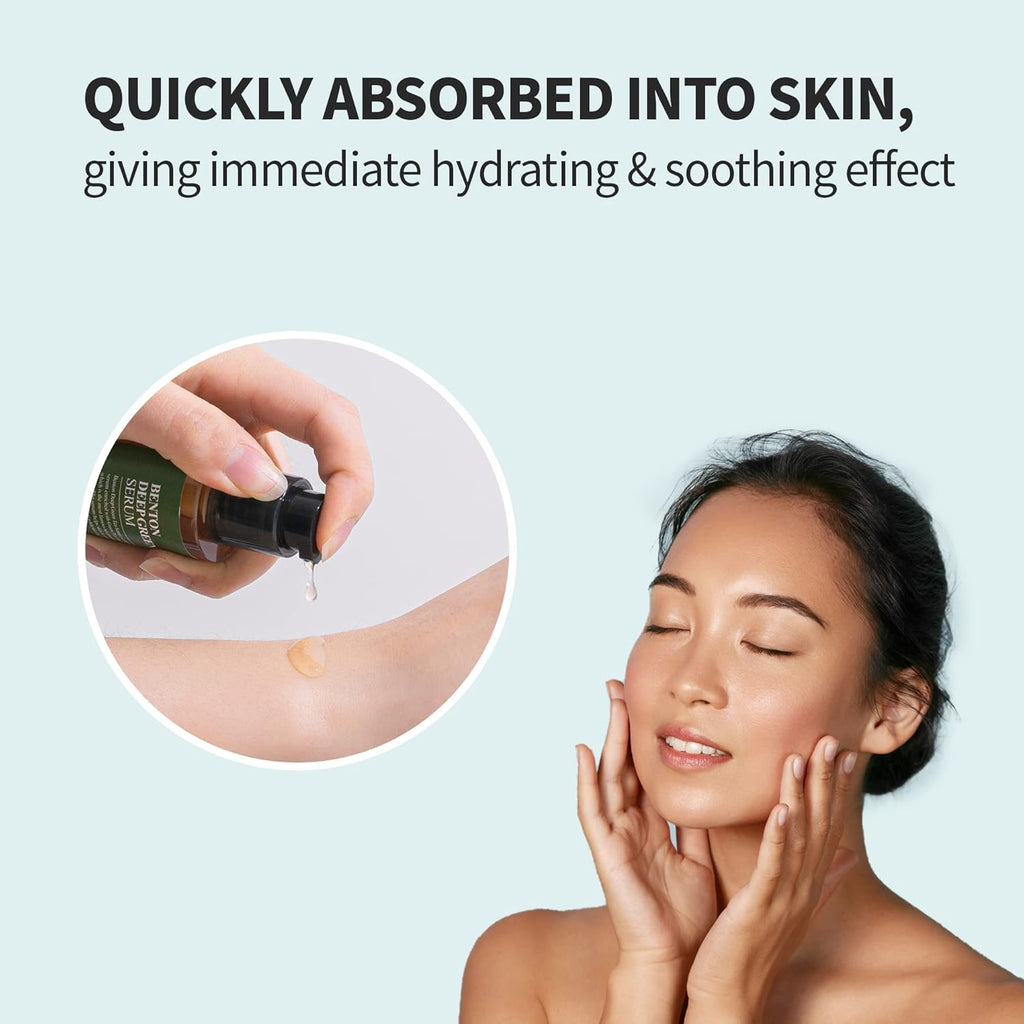 Benton Deep Green Tea Serum – Hydrating & Soothing Serum for Oily & Sensitive Skin 1.01 oz