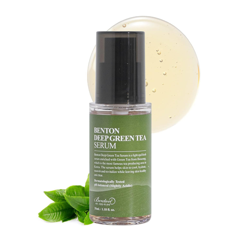 Benton Deep Green Tea Serum – Hydrating & Soothing Serum for Oily & Sensitive Skin 1.01 oz
