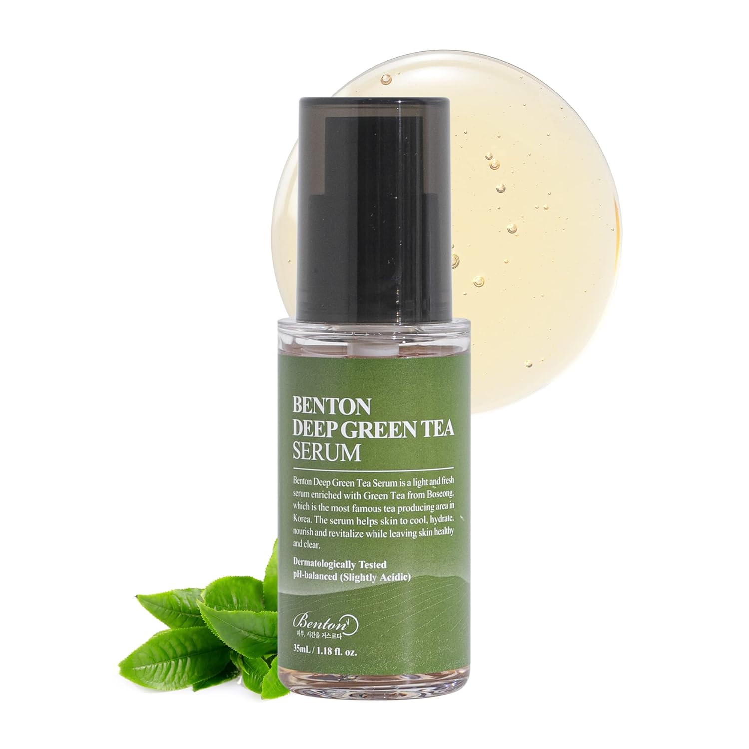 Benton Deep Green Tea Serum – Hydrating & Soothing Serum for Oily & Sensitive Skin 1.01 oz