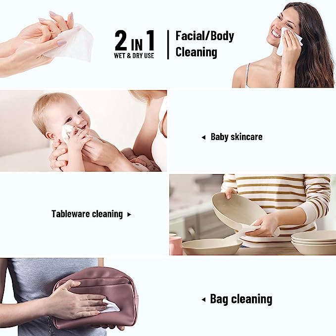 ITO Disposable Face Towels – 100% Cotton, Ultra-Soft & Hygienic
