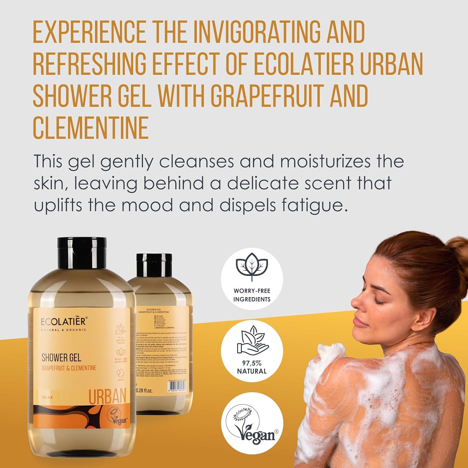 Organic Mimi Shower Gel – Grapefruit & Clementine