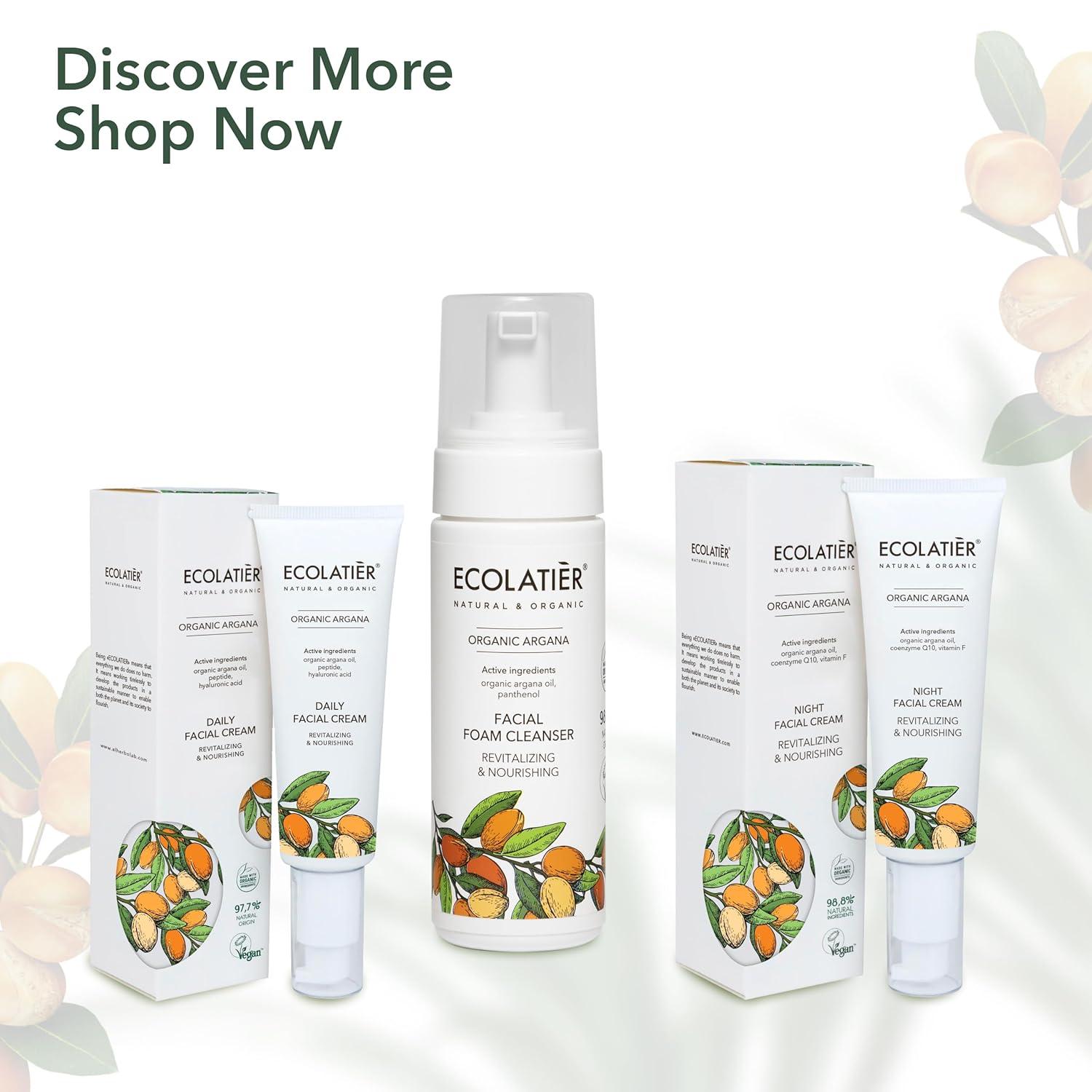 Revitalizing & Nourishing Facial Foam Cleanser with Organic Argan Oil