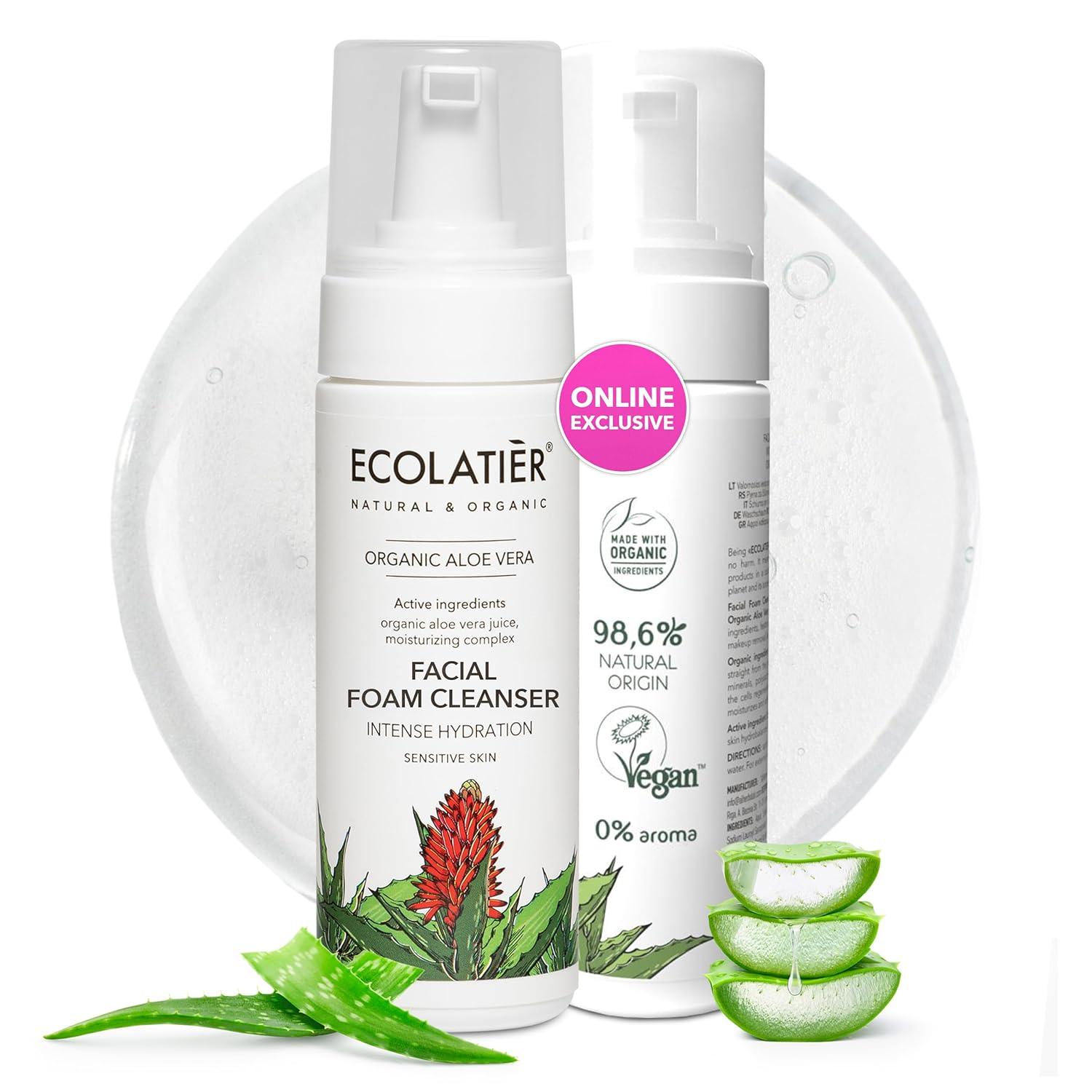 Intense Hydration Facial Foam Cleanser with Organic Aloe Vera