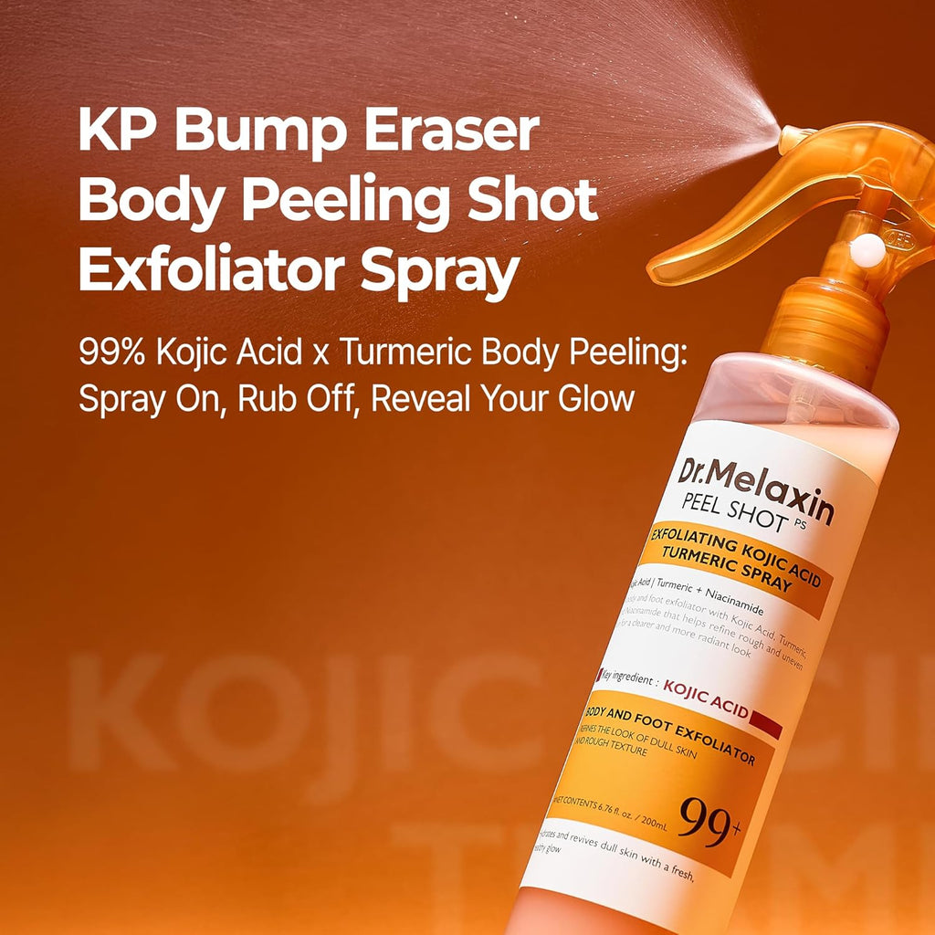 Dr. Melaxin Peel Shot Exfoliating Spray – Kojic Acid & Turmeric Brightening Exfoliant