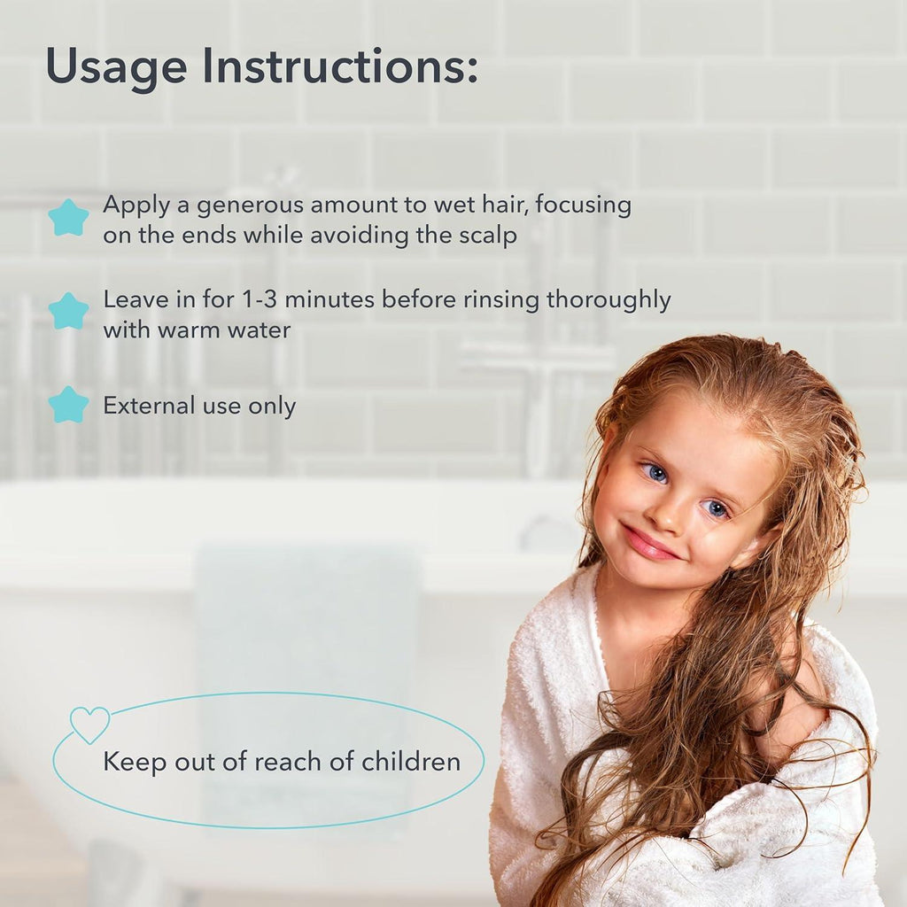 Organic Mimi Baby Hair Balm – Easy Detangling, Ages 3+, 250ml