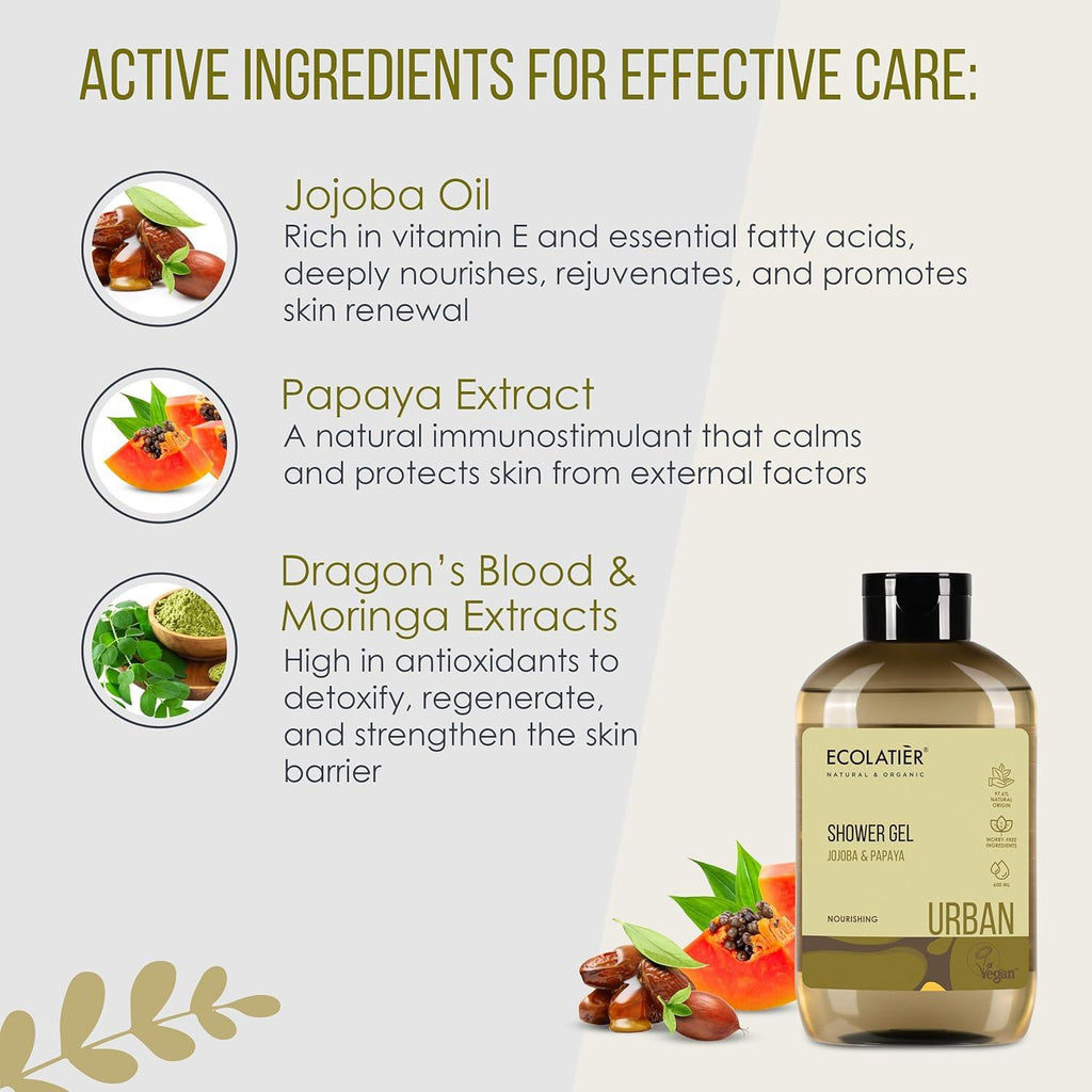 Organic Mimi Shower Gel – Jojoba & Papaya