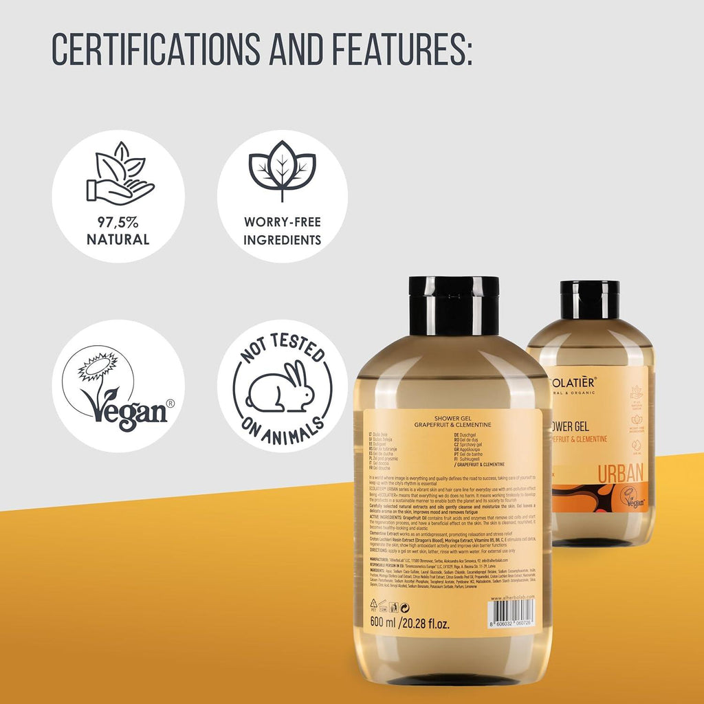 Organic Mimi Shower Gel – Grapefruit & Clementine