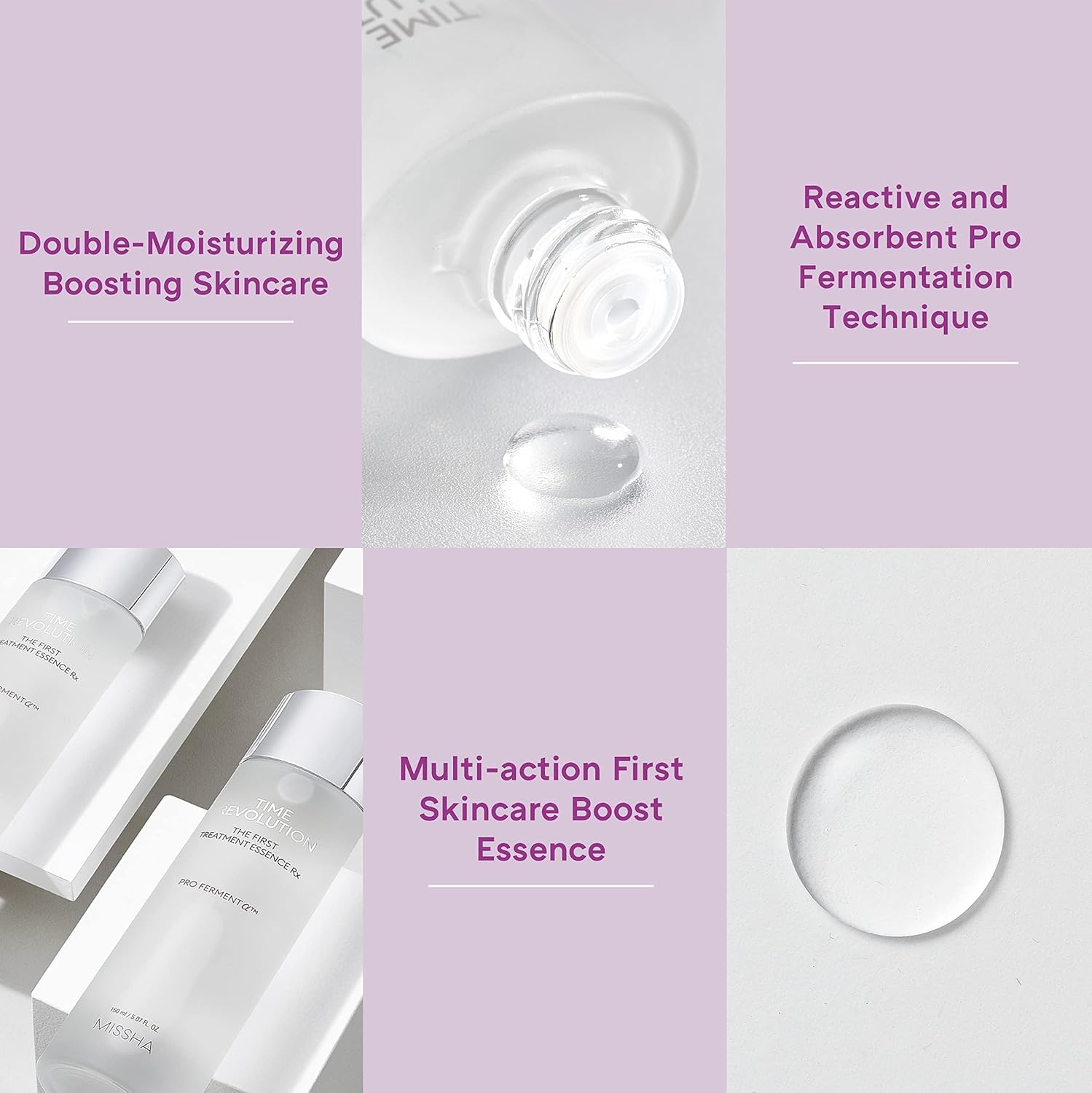 Missha Time Revolution First Essence RX – Hydrating Toner & Skin Smoother 5.07 oz