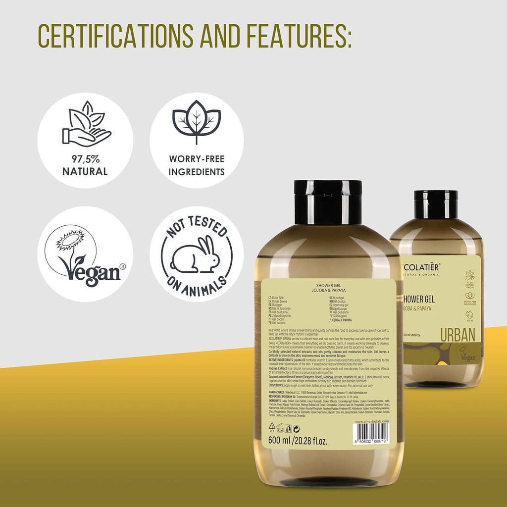 Organic Mimi Shower Gel – Jojoba & Papaya