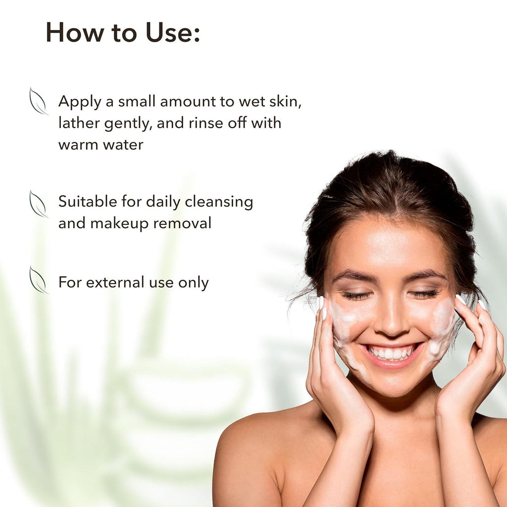 Intense Hydration Facial Foam Cleanser with Organic Aloe Vera