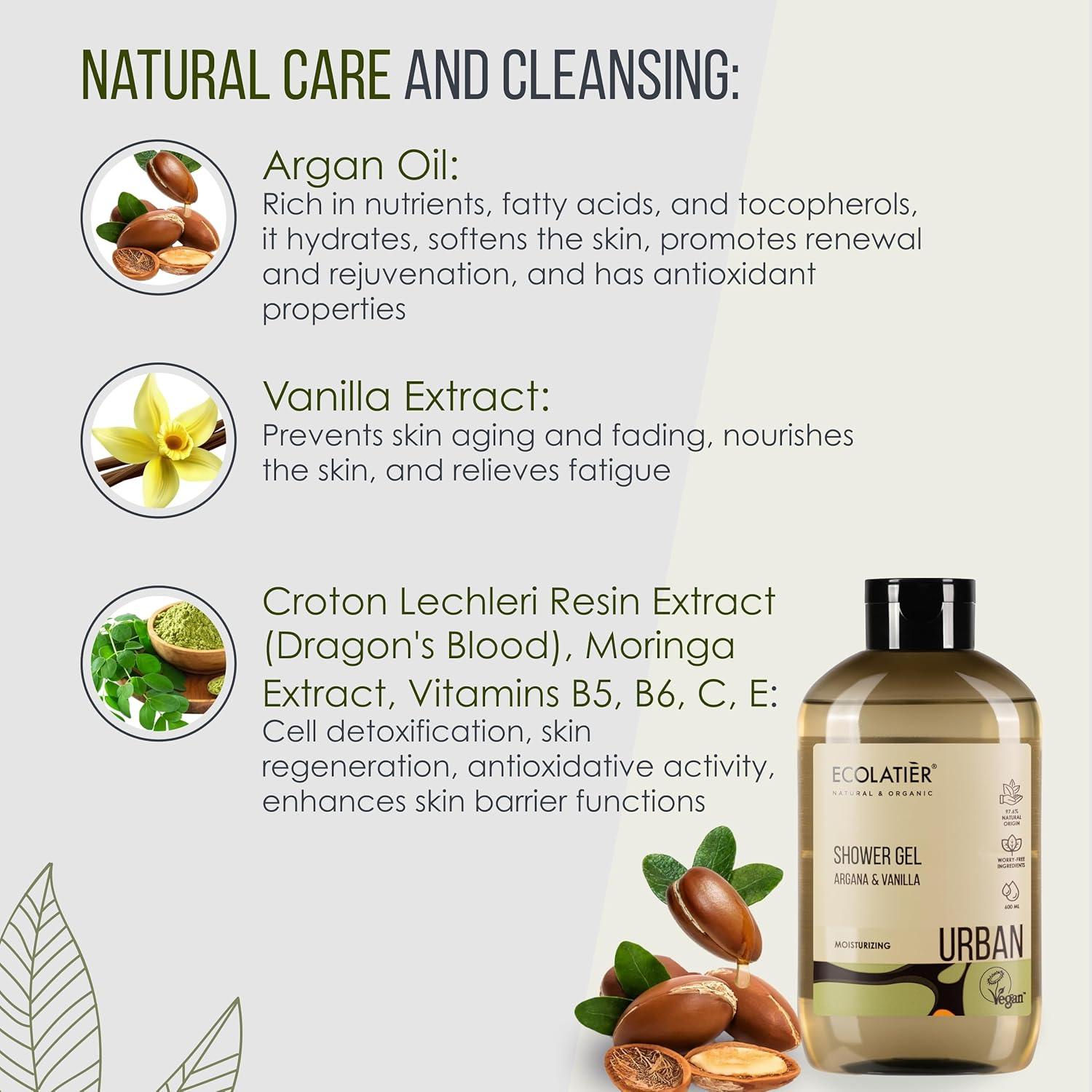 Organic Mimi Shower Gel – Argan & Vanilla
