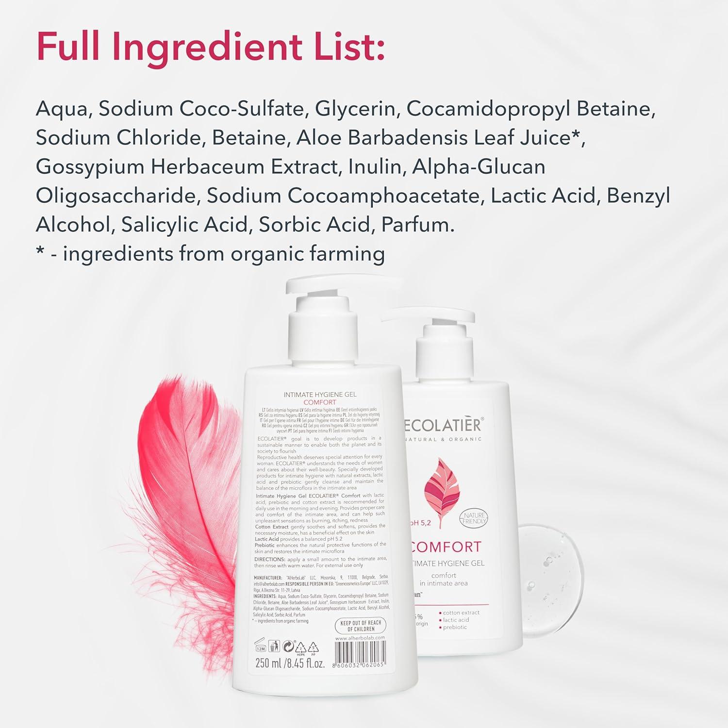 Organic Mimi Intimate Hygiene Gel – Comfort, 250ml