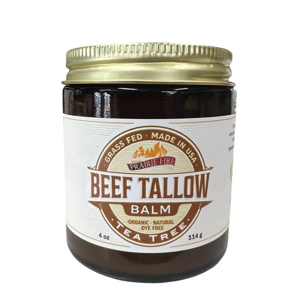 Grass Fed Beef Tallow Balm 4oz - USA Made Organic