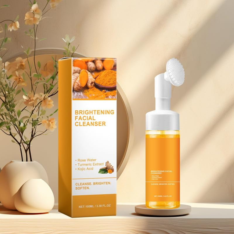 Turmeric Foaming Facial Cleanser – Deep Cleansing Face Wash for All Skin Types