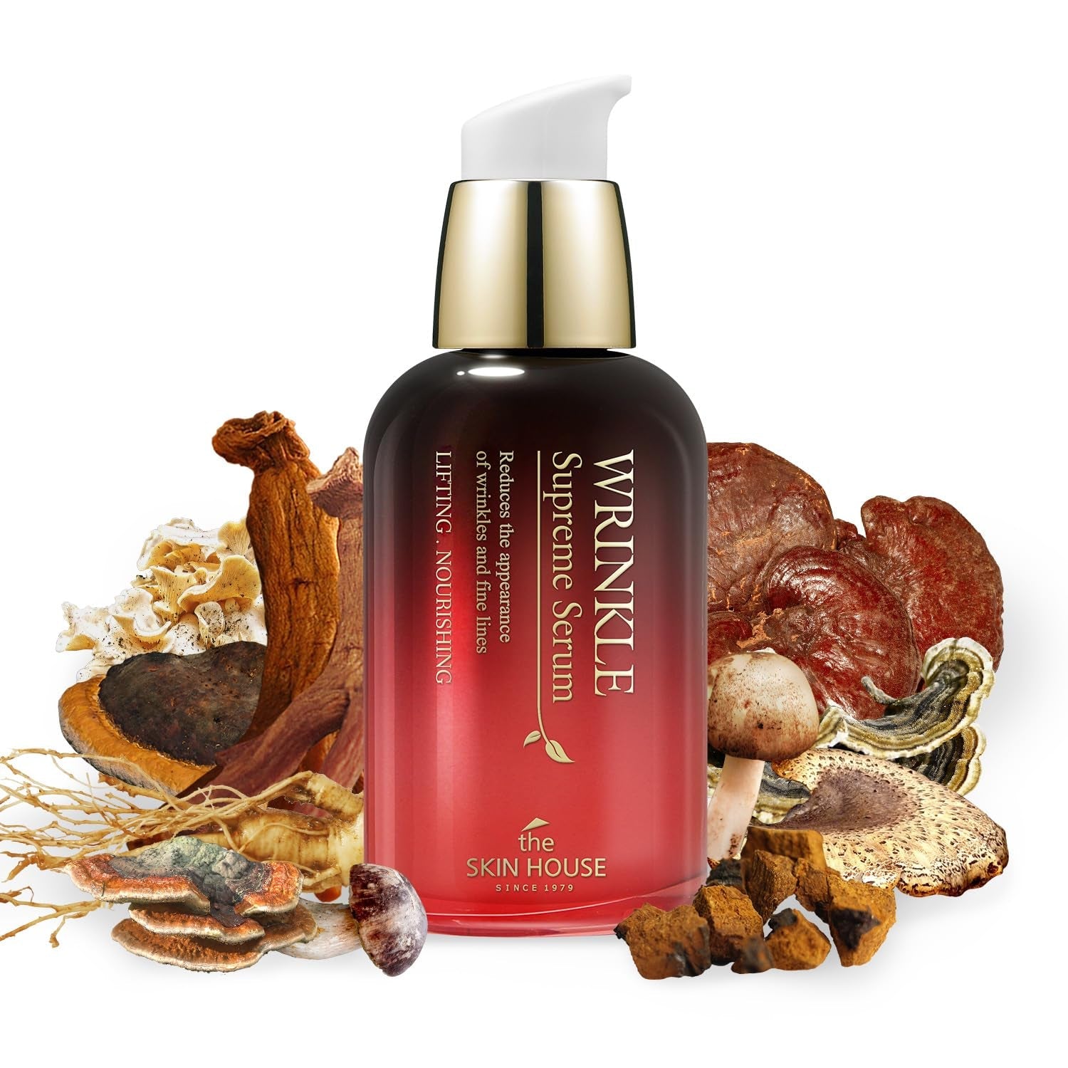 Wrinkle Supreme Serum – Korean Red Ginseng & 9 Mushrooms Trial Size 0.67 oz