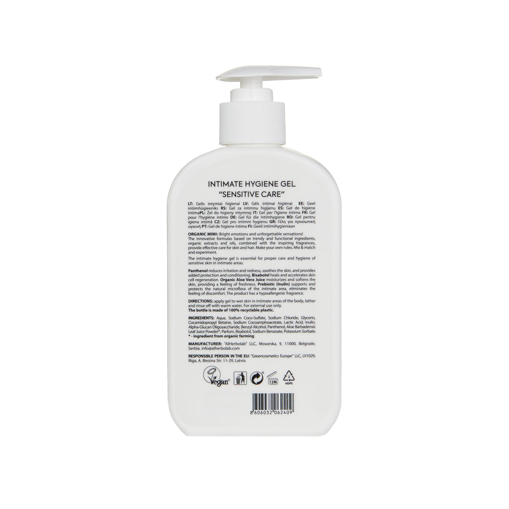 Organic Mimi Intimate Hygiene Gel – Sensitive Care, 300ml