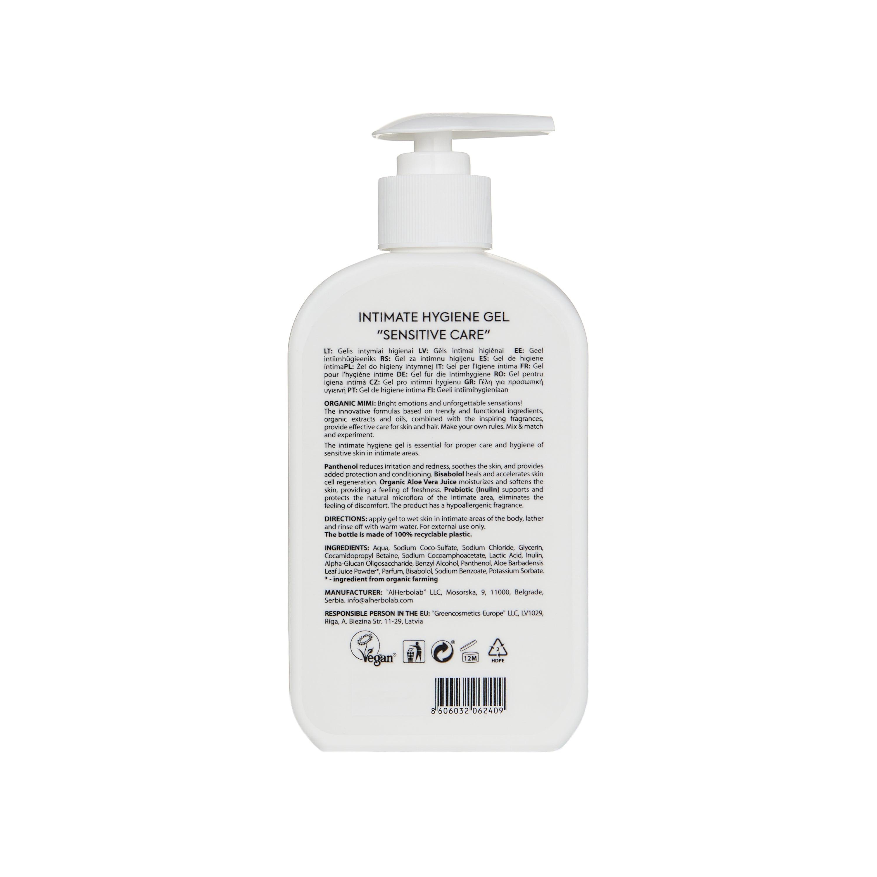 Organic Mimi Intimate Hygiene Gel – Sensitive Care, 300ml