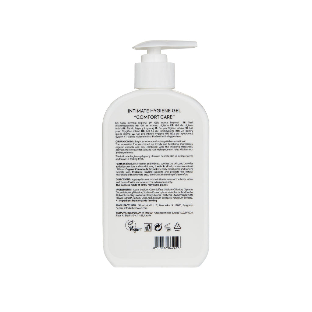 Organic Mimi Intimate Hygiene Gel – Comfort Care, 300ml