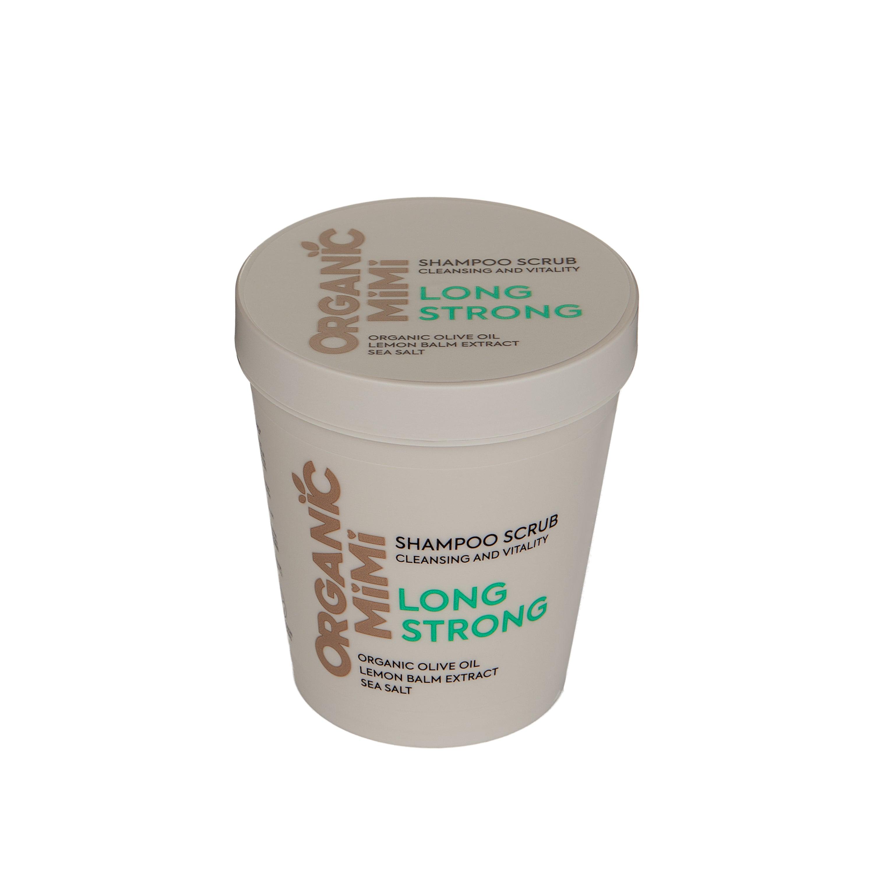 Organic Mimi Long Strong Cleansing & Vitality Shampoo Scrub, 310g