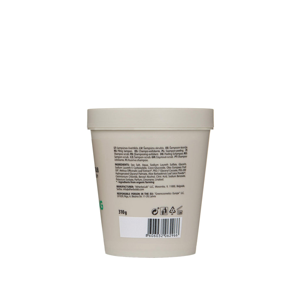 Organic Mimi Long Strong Cleansing & Vitality Shampoo Scrub, 310g