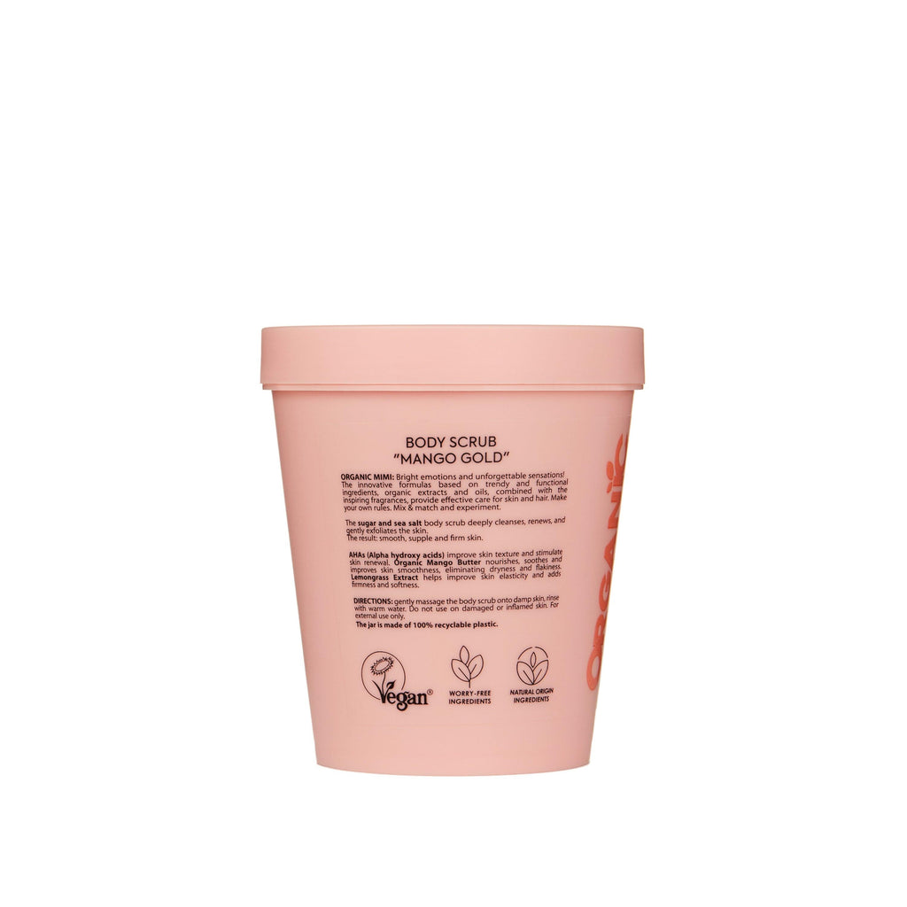 Organic Mimi Mango Gold Body Scrub, 250g