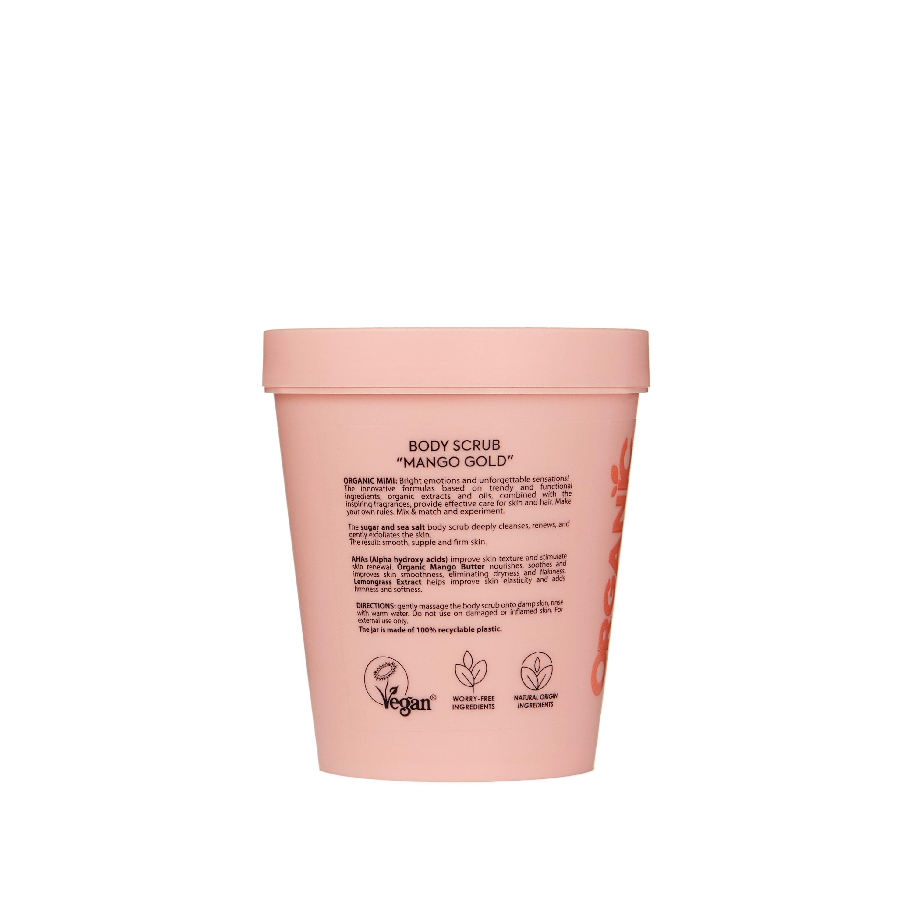 Organic Mimi Mango Gold Body Scrub, 250g