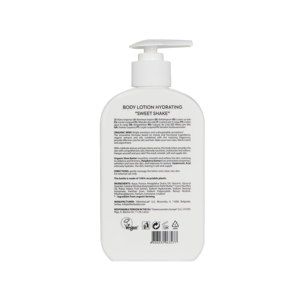 Organic Mimi Hydrating Sweet Shake Body Lotion, 300ml
