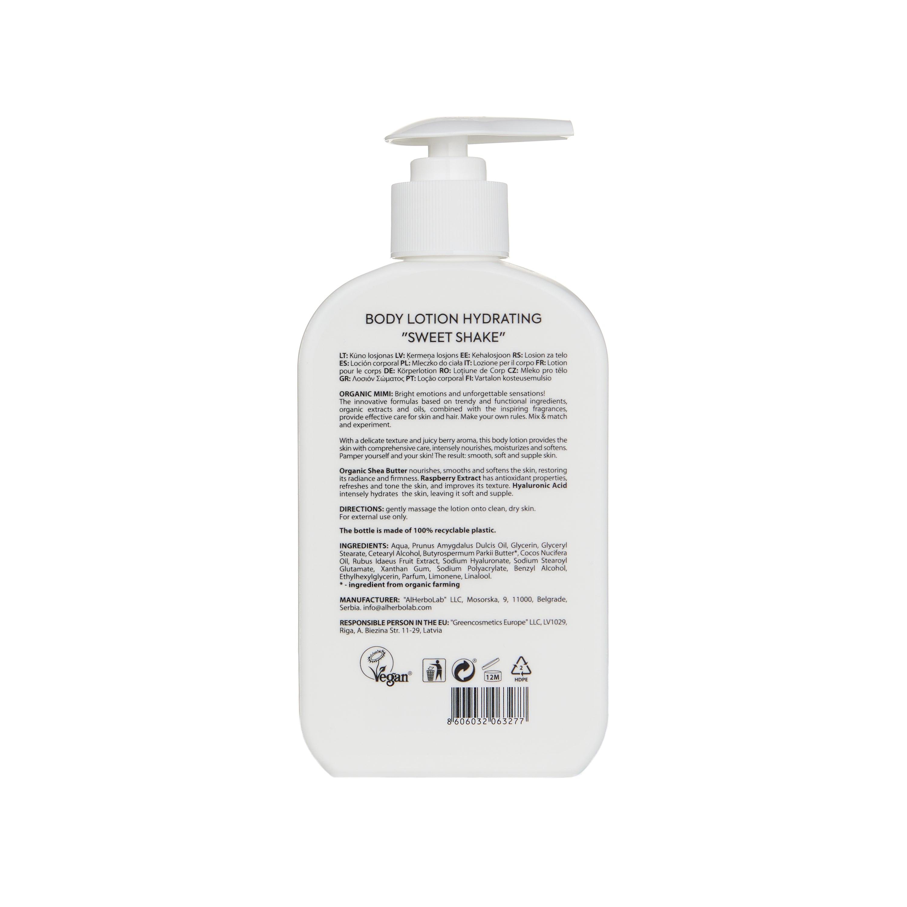 Organic Mimi Hydrating Sweet Shake Body Lotion, 300ml