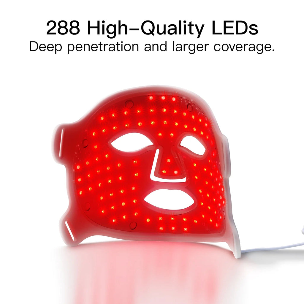 LED Red Light Therapy Face Mask – Anti-Aging & Skin Rejuvenation Device