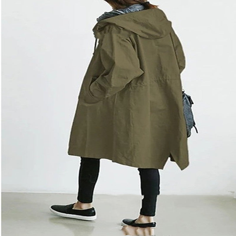 Women's Hooded Windbreaker Jacket – Lightweight, Waterproof & Quick-Dry