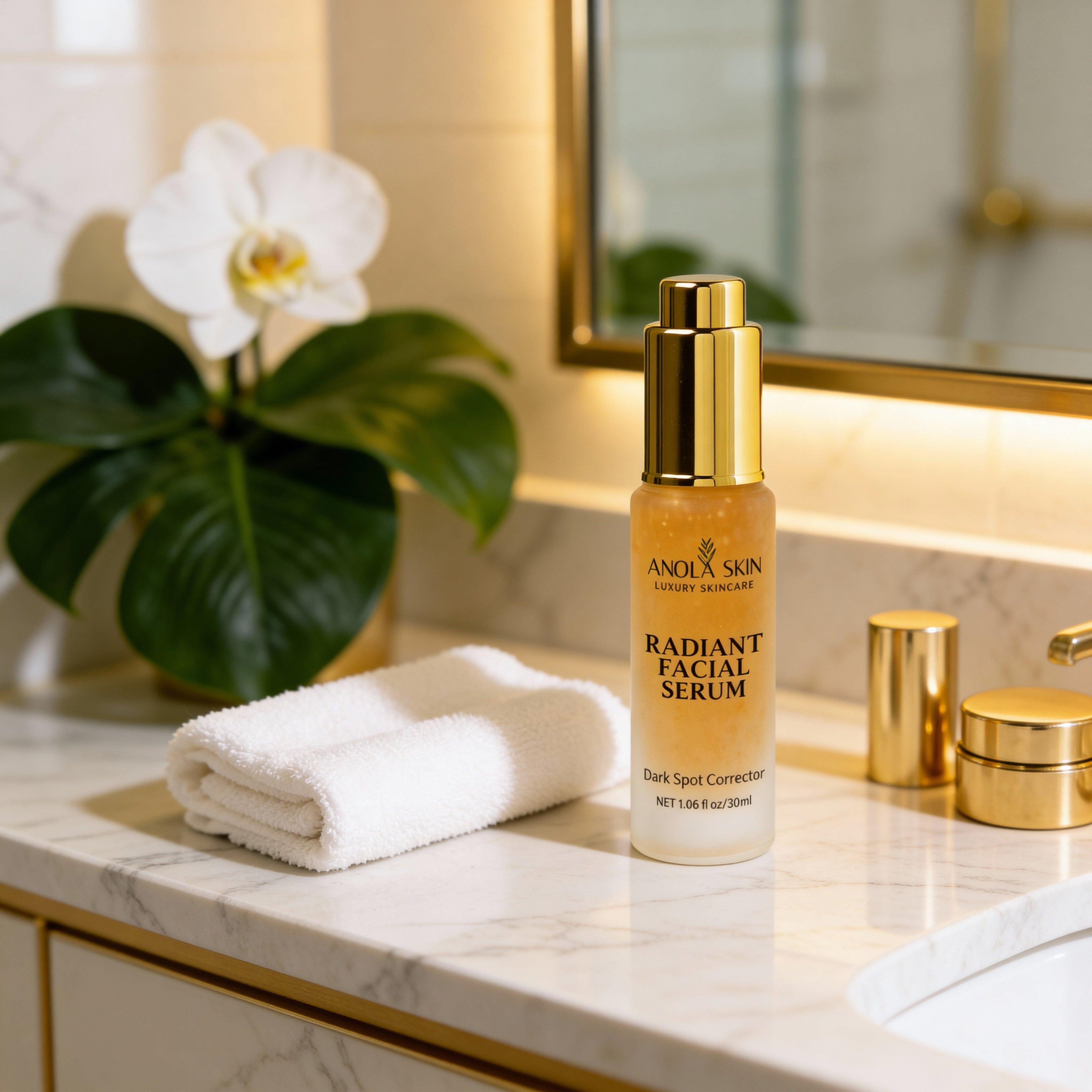 Face Radiance Serum — Brightening & Firming Serum with 24K Gold & Kojic Acid