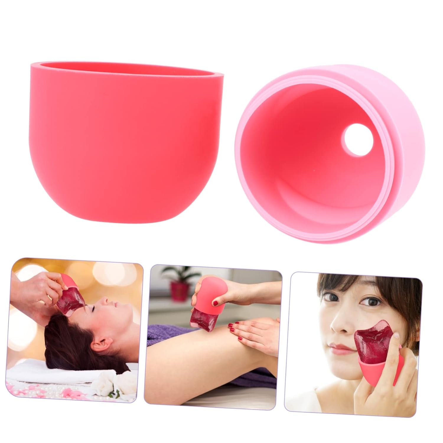 Silicone Ice Face Roller – Manual Cryotherapy Massage Tool for Puffiness & Dark Circles