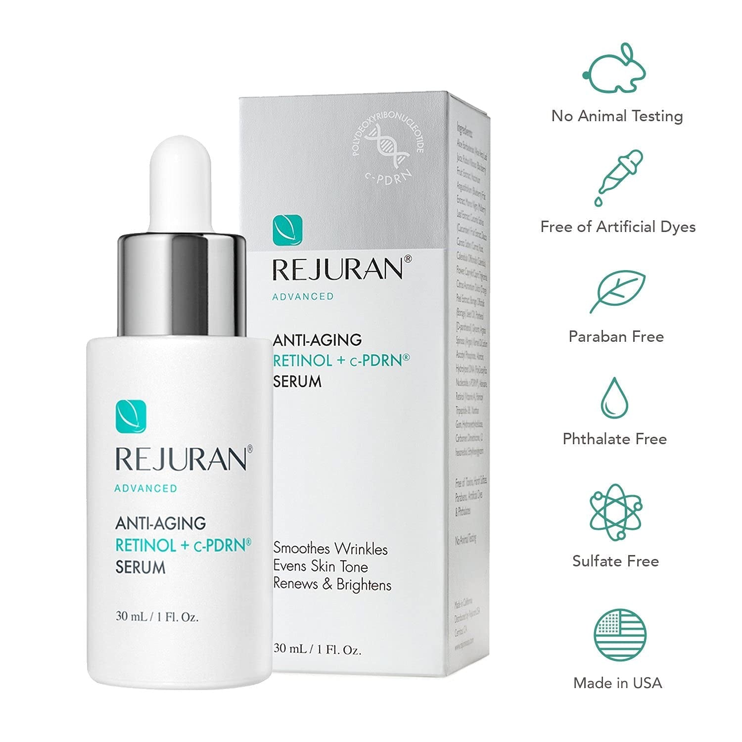 Advanced Anti-Aging Retinol + C-PDRN Serum – Firming & Radiance Booster 1.01 oz