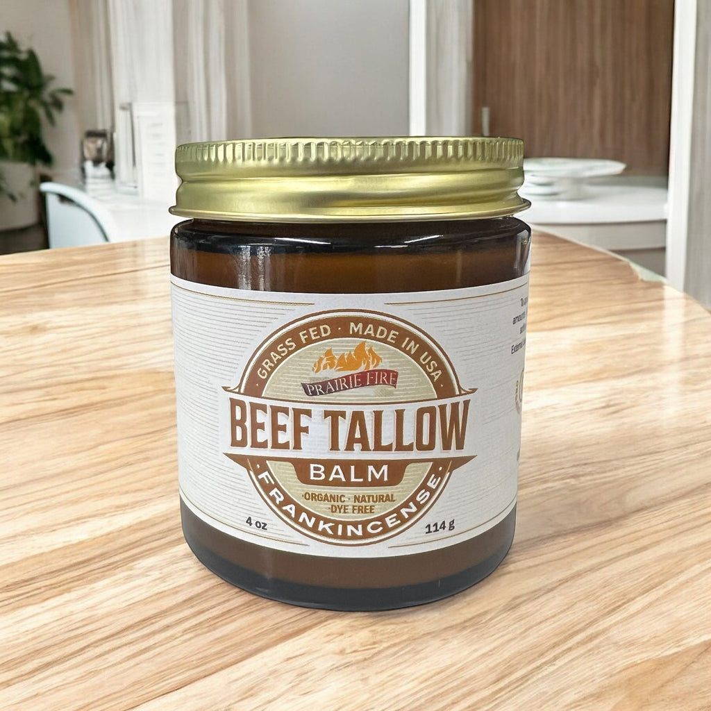 Grass Fed Beef Tallow Balm 4oz - USA Made Organic