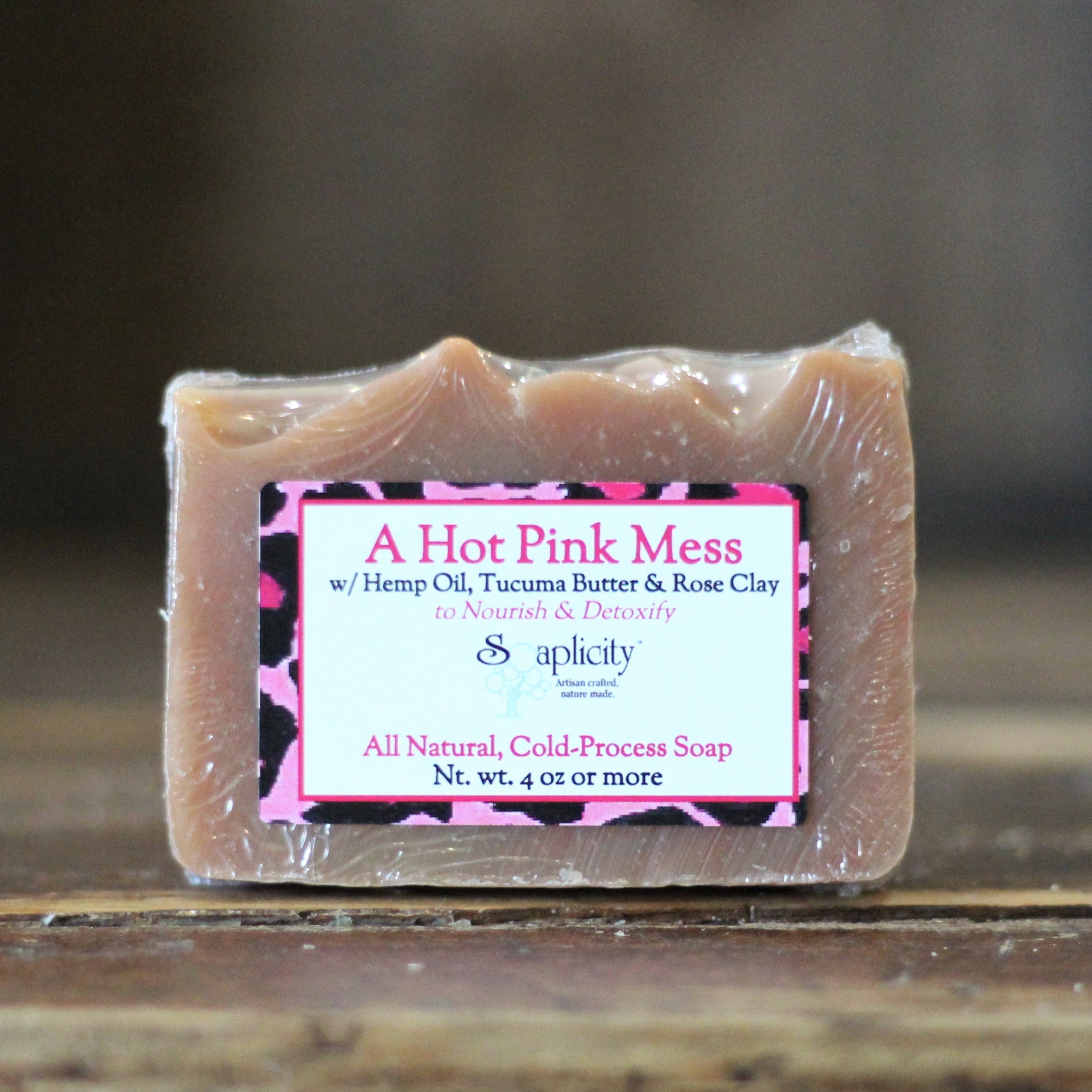 A Hot Pink Mess Soap Bar – Natural Soap with Warm Cinnamon & Peru Balsam